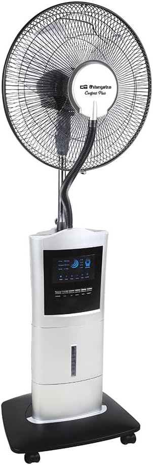 Orbegozo, Ventilateur sur pied, SFA 7000 Fogger/Humidificateur avec télécommande, Multicolore, Noir/Gris