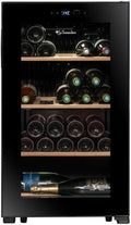 LA SOMMELIERE LS36BLACK, Cave à vin autoportantes, Cave de mise à température LS36BLACK 36 Bouteilles, Noir